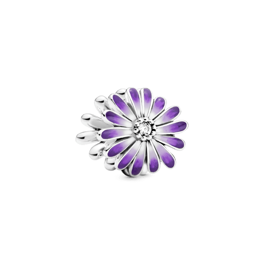 Charm Flor Margarida Roxa