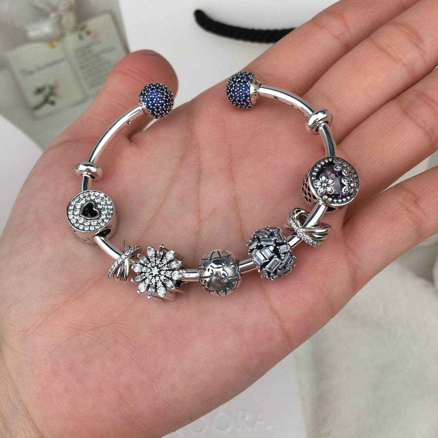 Pulseira Aberta Crie e Combine Pavé