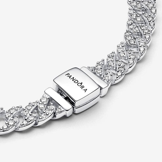 Pandora Timeless Pavé Corrente Cubana Bracelete