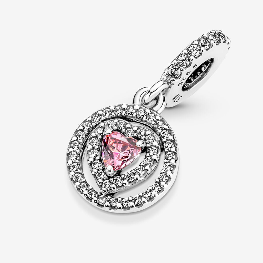 Charm de Coração Rosa