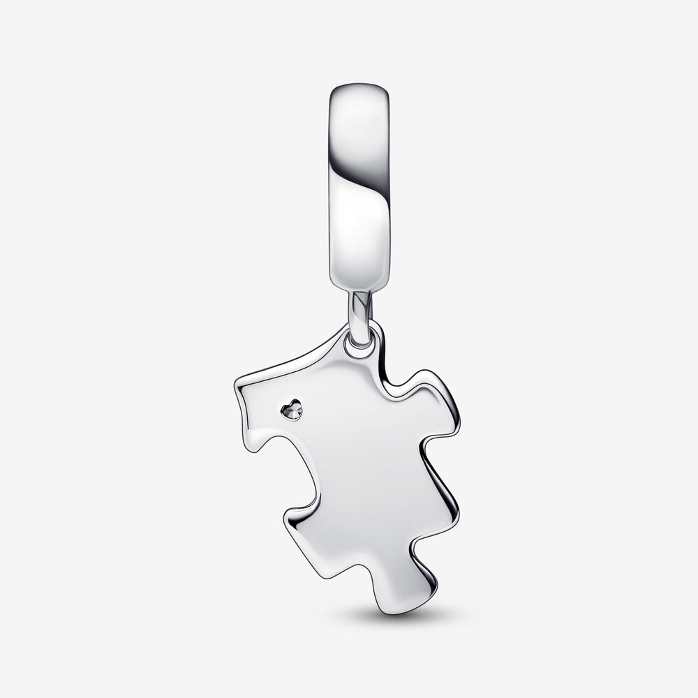 Charm Pendurado de Peça de Quebra-cabeça Brilhante