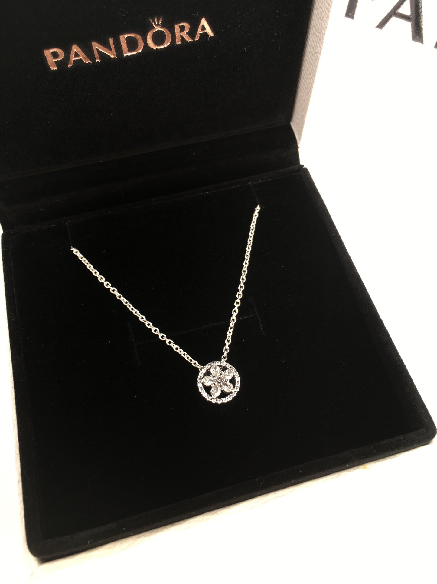 Colar de Flores Cintilantes