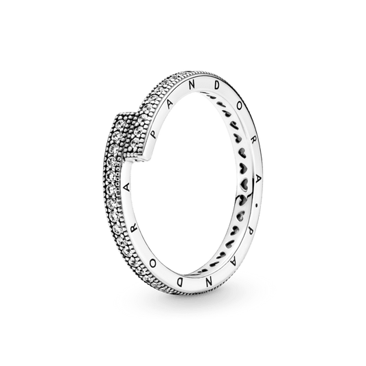 Anel Sobreposição Brilhante