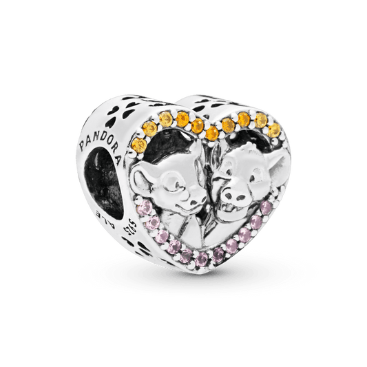 Charm Coração Simba e Nala - Rei Leao