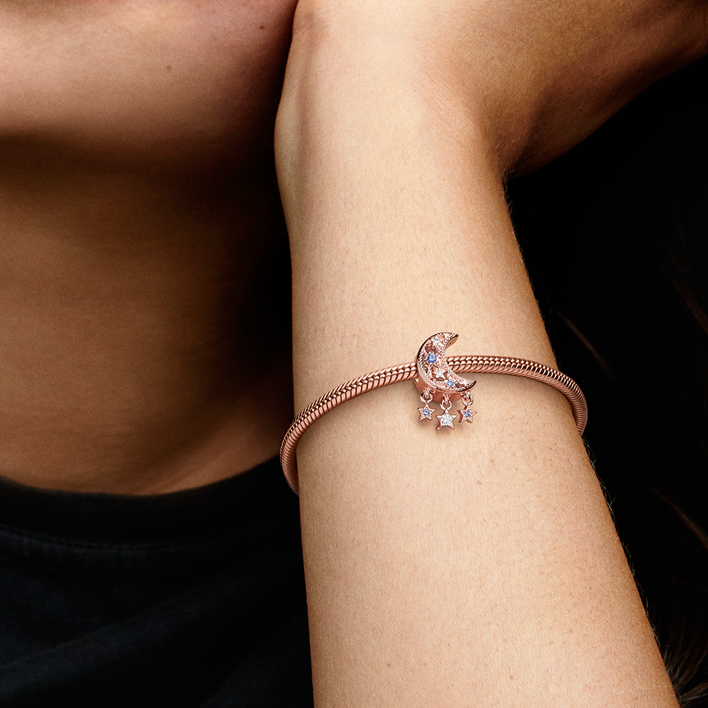 Charm Estrela e Lua Crescente