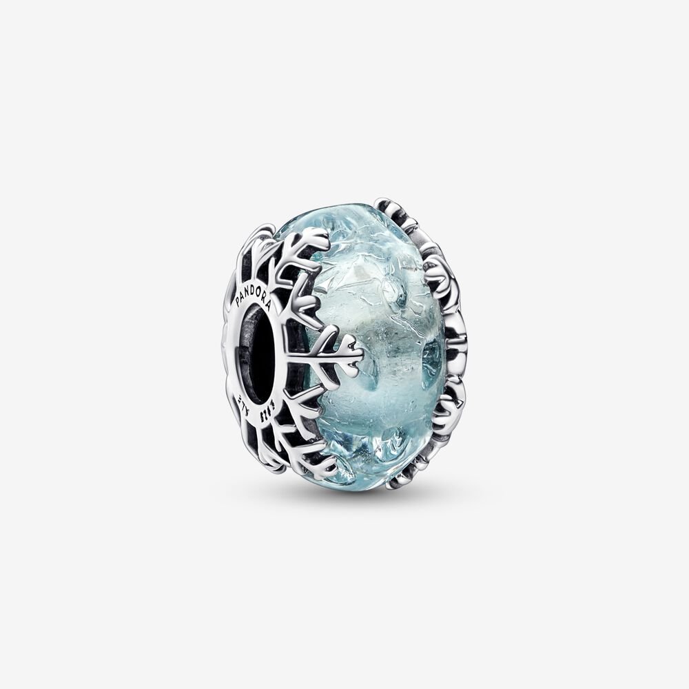 Charm Floco de Neve de Murano