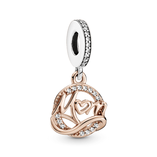 Charm Pendente Mamae Em Dois Tons