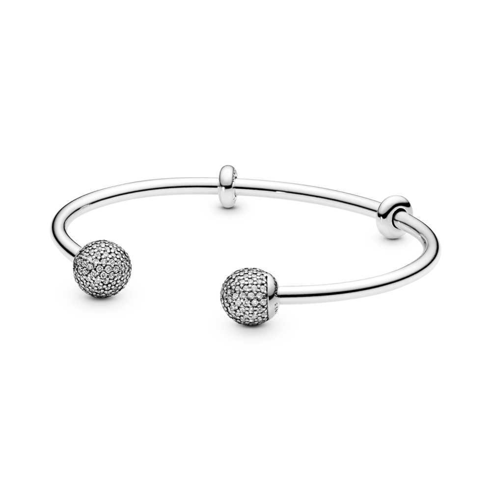 Pulseira Aberta Crie e Combine Pavé