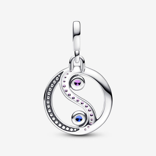 Mini Charm Medalhão Equilibrio Yin Yang