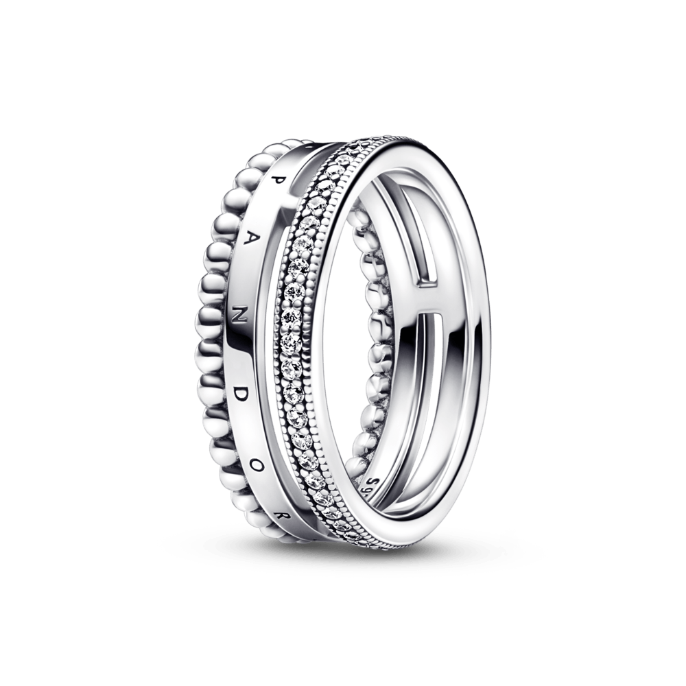 Anel De Esferas Pave Pandora Signature
