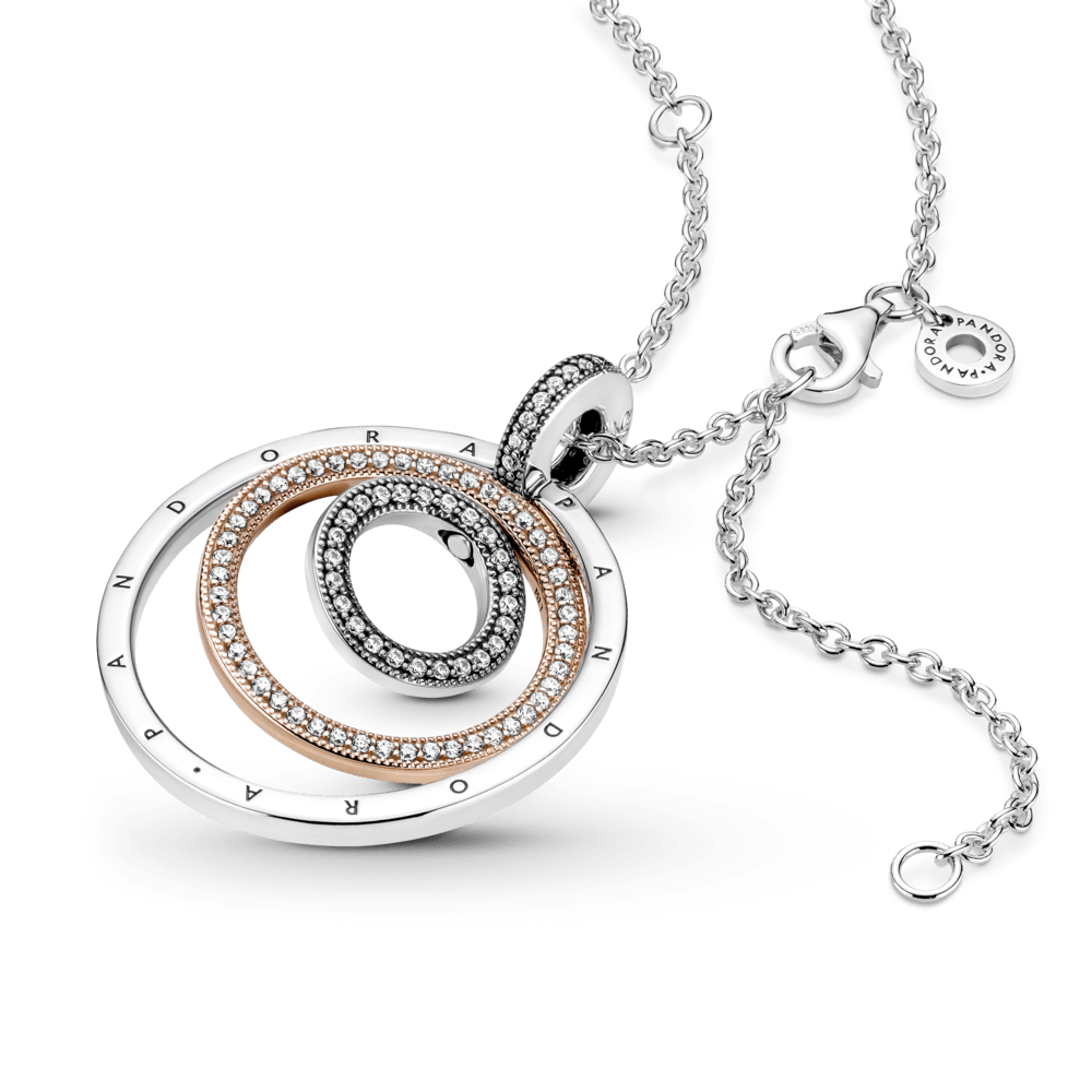 Colar Signature Circulo em Dois tons