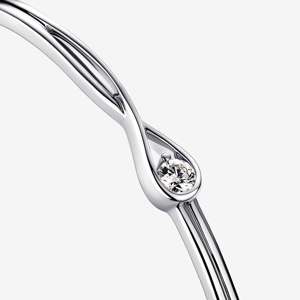Pulseira Rígida com Brilhante