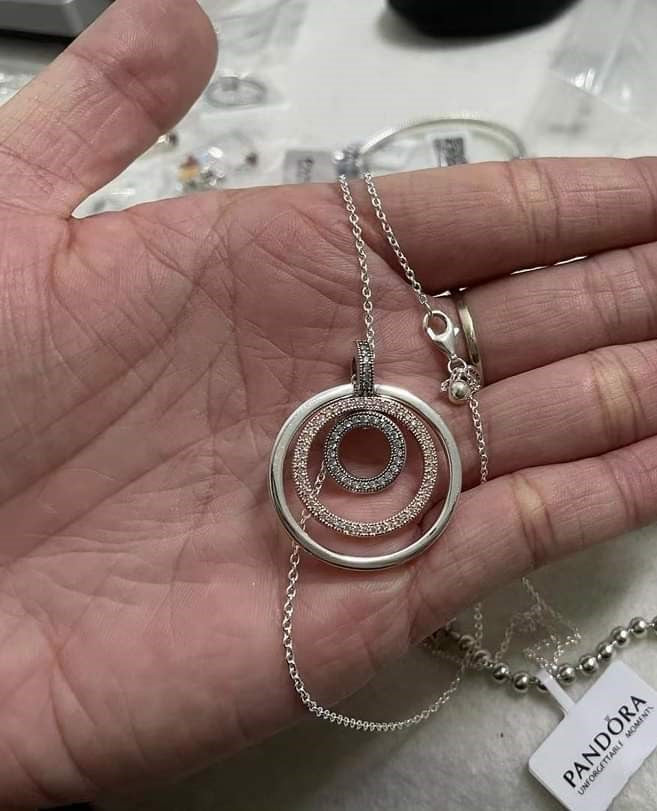 Colar Signature Circulo em Dois tons