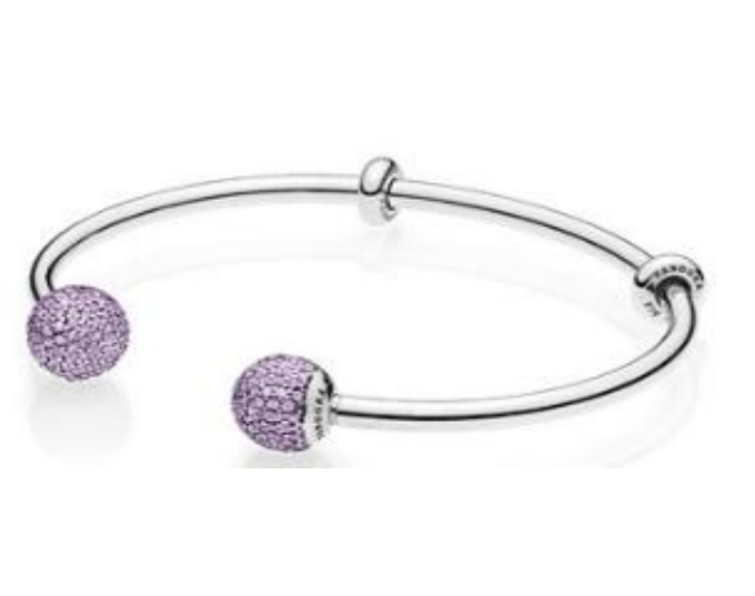 Pulseira Aberta Crie e Combine Pavé