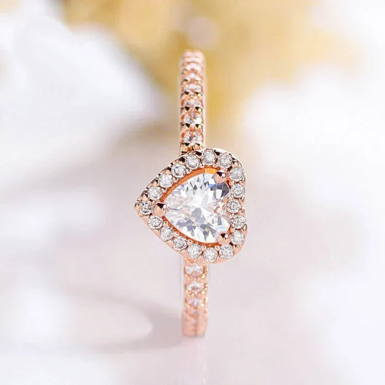 Anel Coração Brilhante Black Friday