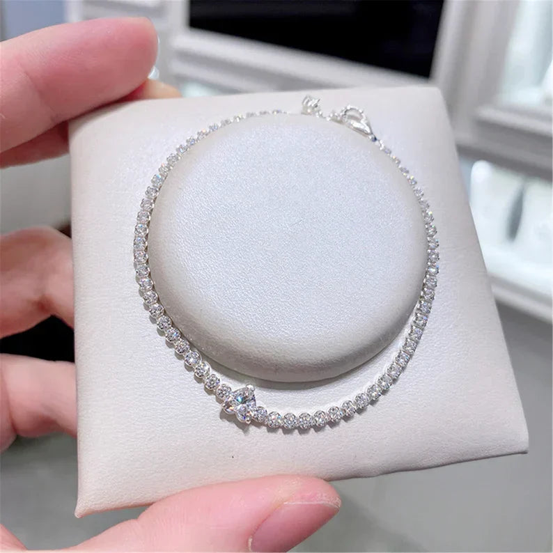 Pulseira Riviera Coração Cintilante