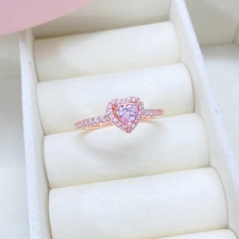 Anel Coração Brilhante Black Friday