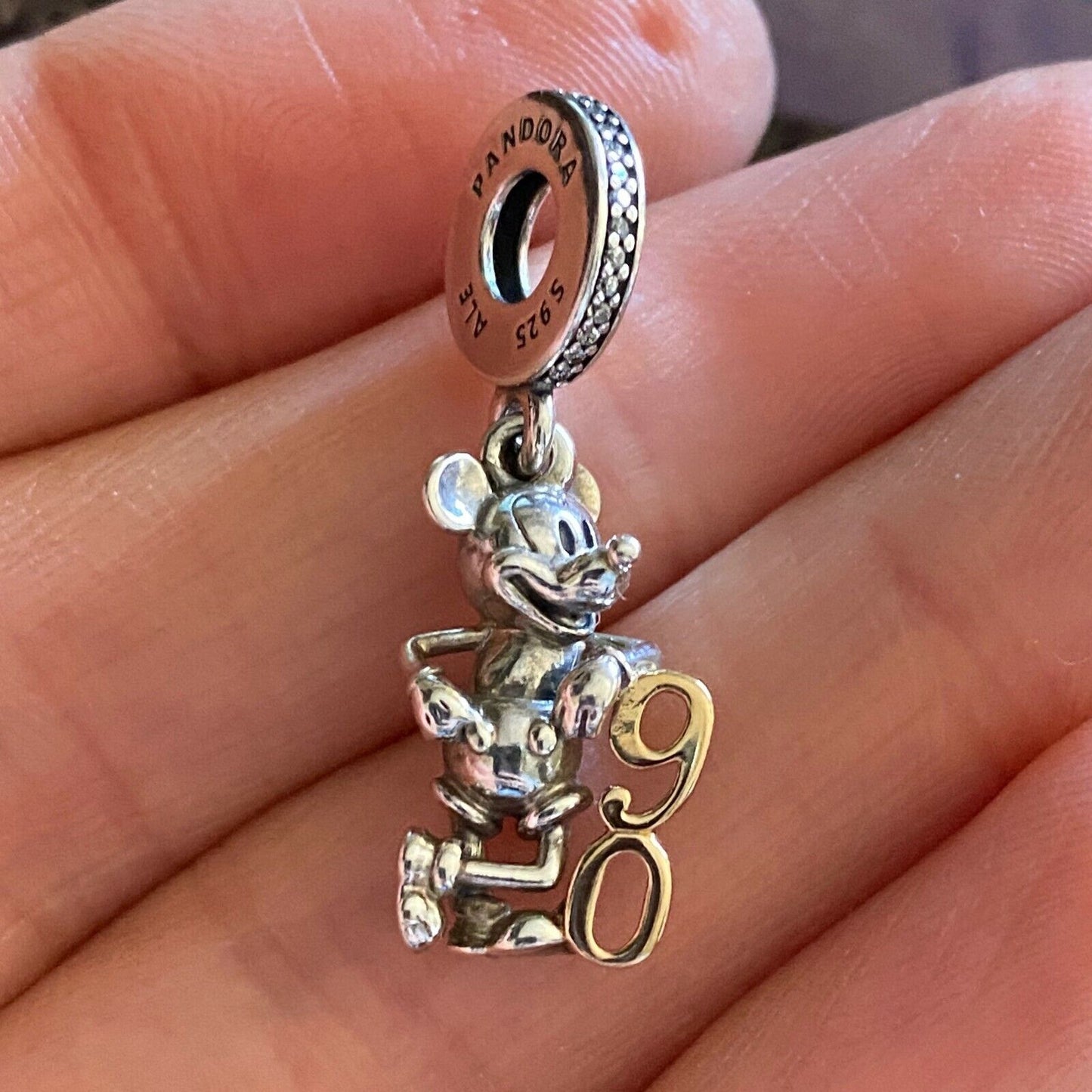 Charm pendente 90º Aniversário Mickey