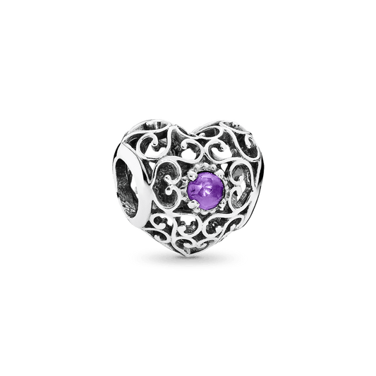 Charm Coração De Fevereiro