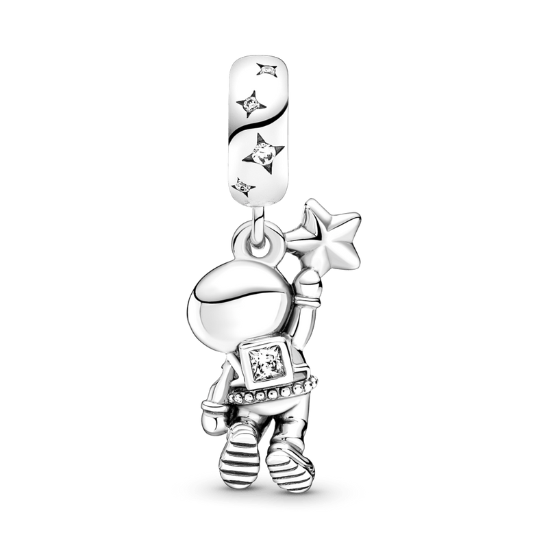Charm Pendente Astronauta Na Galáxia