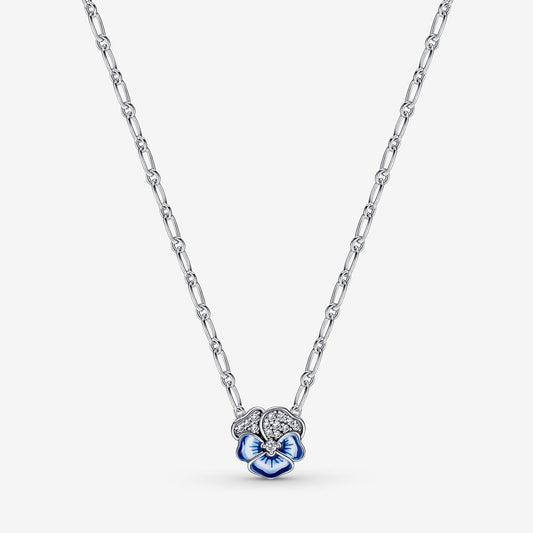 Colar Amor-Perfeito Azul
