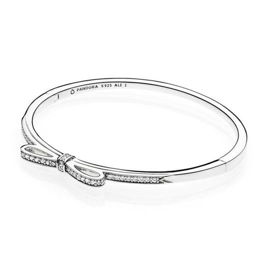 Pulseira Rígido Laço Brilhante