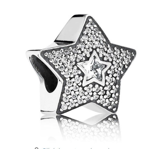 Charm Estrela dos Desejos Pavé