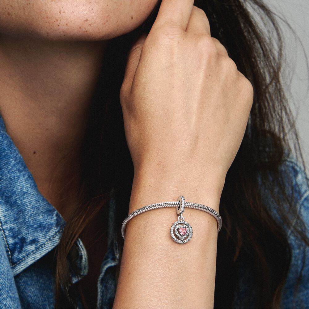 Charm de Coração Rosa