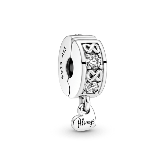 Charm Clipe Pave Familia Para Sempre