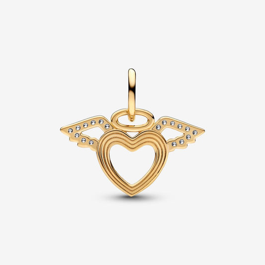 Charm Coração e Asas de Anjo