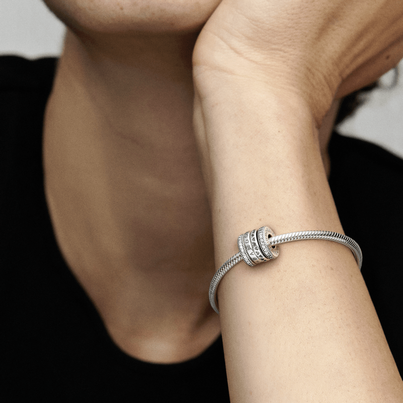 Charm Corações e Pavé Giratórios