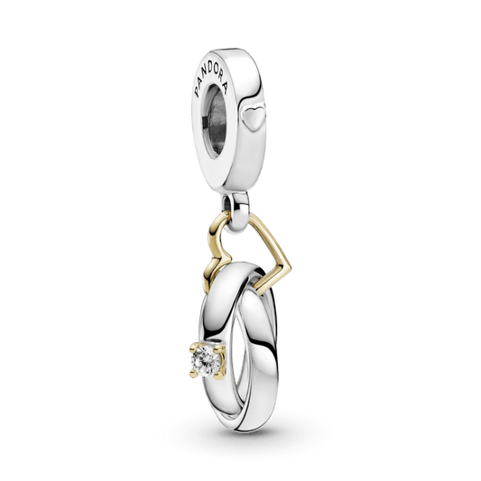 Charm Pendente Alianças de Casamento