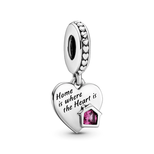 Charm Pendente De Coração Amo Meu Lar