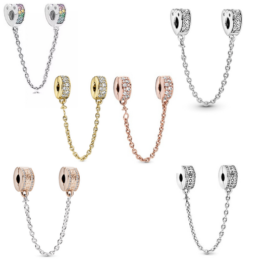 Corrente de Segurança com Brilhantes