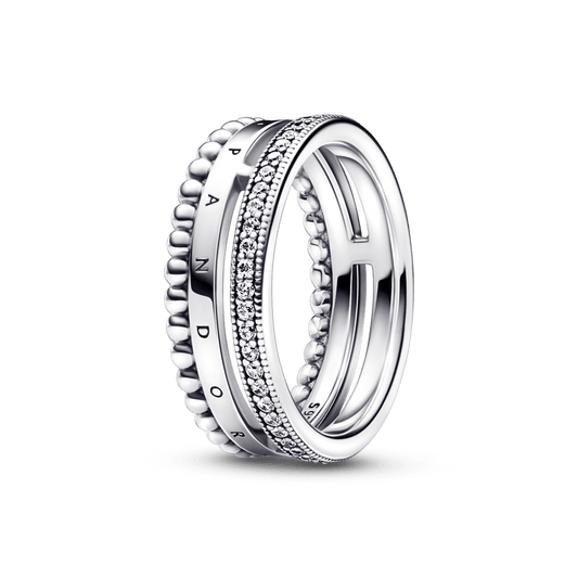 Anel De Esferas Pave Pandora Signature
