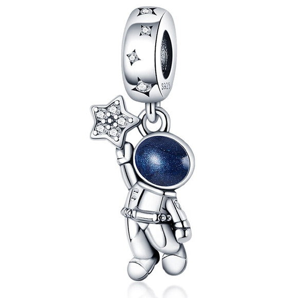Charm Pendente Astronauta Na Galáxia