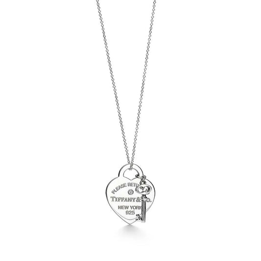 Colar Return to Tiffany Coração com Zircônia