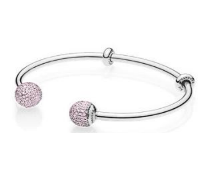 Pulseira Aberta Crie e Combine Pavé