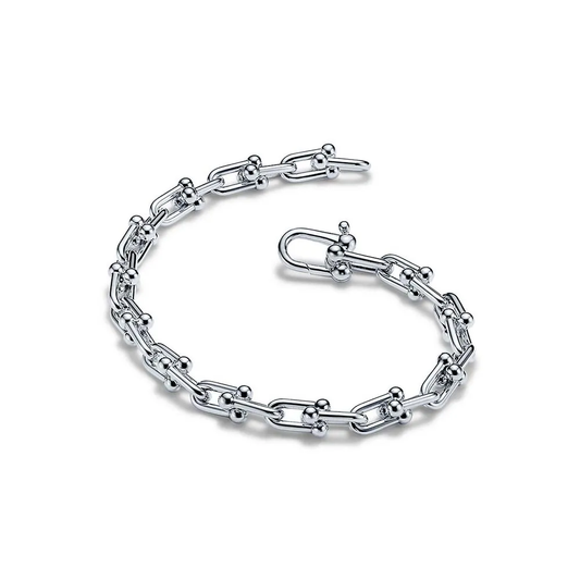 Pulseira de Elos Pequenos em Prata de Lei Tiff&Co