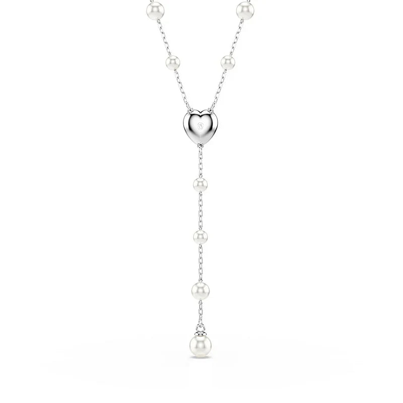 Colar 'Y' Terço Ariana Grande Swarovski Pérolas